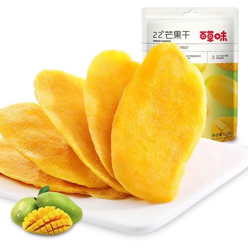 百草味芒果干120g3果脯蜜饯水果干果网红零食小吃休闲办公室好货