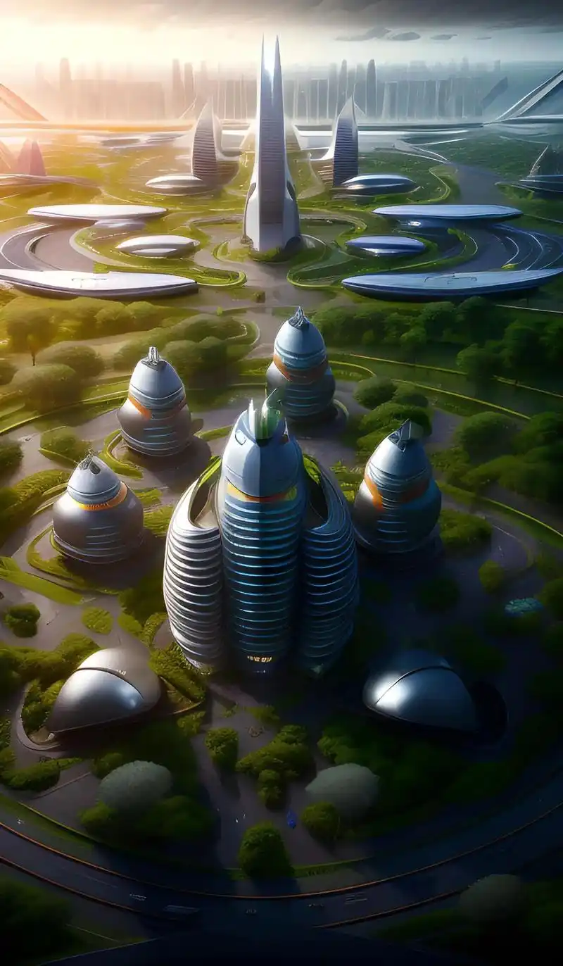 随着高科技的不断发展,未来世界建筑也变得更加科幻#图文来了 - 抖音