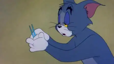 猫和老鼠:猫咪为了不让自己睡觉,放牙签支撑自己的眼皮-动漫-高清完整