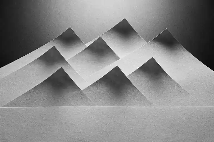 山形抽象纸图片下载