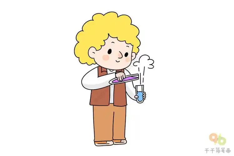 爱迪生简单的简笔画