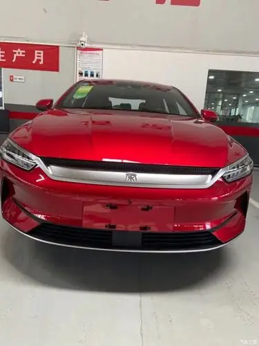 喜提比亚迪秦plus红色最高配良心车国产车真给力