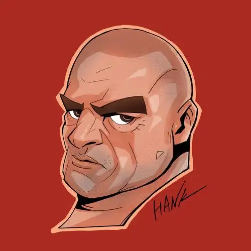 美式卡通风格头像绘制馆头像