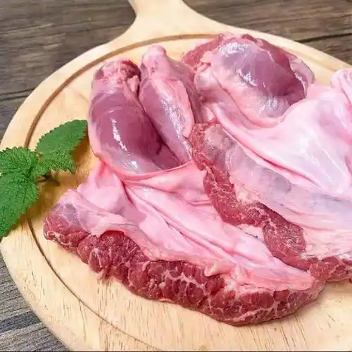 湘明有絮 新鲜冷冻猪油边肉护心肉猪边肋肉猪连肝肉隔膜肉烧烤食材