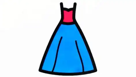 连衣裙简笔画图片大全 连衣裙简笔画图片大全带颜色的