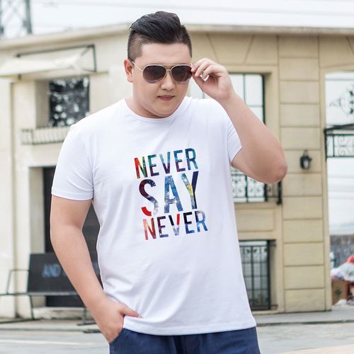 肥加大码半袖打底衫圆领宽松薄款背心男上衣ne白色l建议100120斤左右