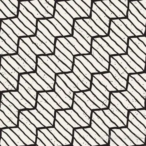 黑白描边背景.手工绘制的墨迹纹理为您的花样