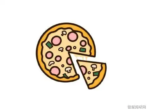 汉堡披萨蛋糕派的简笔画 简笔画图片大全-普车都