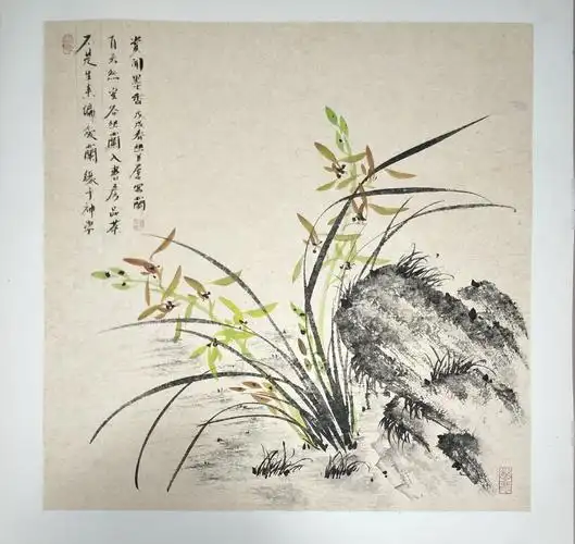 中国十大名花兰花绘画一绝韩正民国画作品欣赏