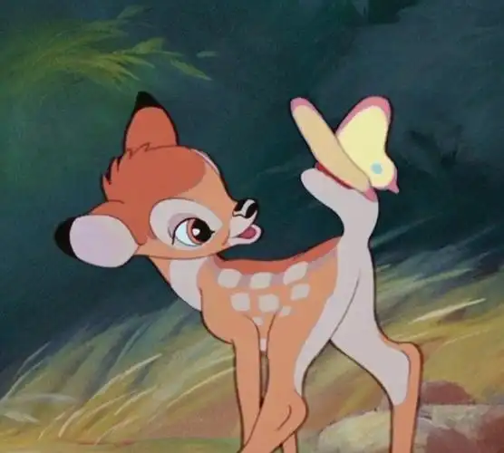 小鹿斑比头像:追蝴蝶的小鹿斑比,奔跑在温暖的春天_高清图集_新浪网