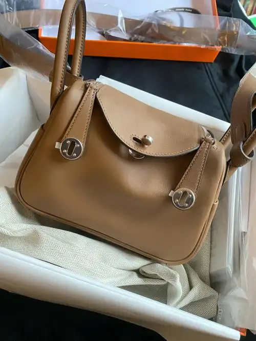 爱马仕minilindy栗子色实拍