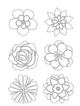 花朵 i>点 /i>状 i>装 /i>饰素材背景 i>装 /i>饰画素材黑色花