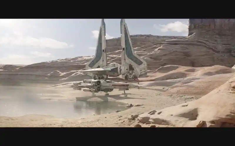 星球大战 x翼星际战斗机登陆曼达洛人在的行星