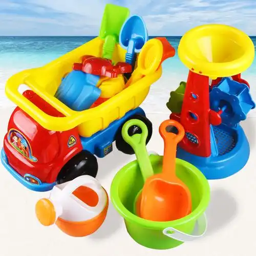 儿童沙滩玩具戏水挖沙铲子和桶男女孩玩沙子沙漏加厚决明子套装