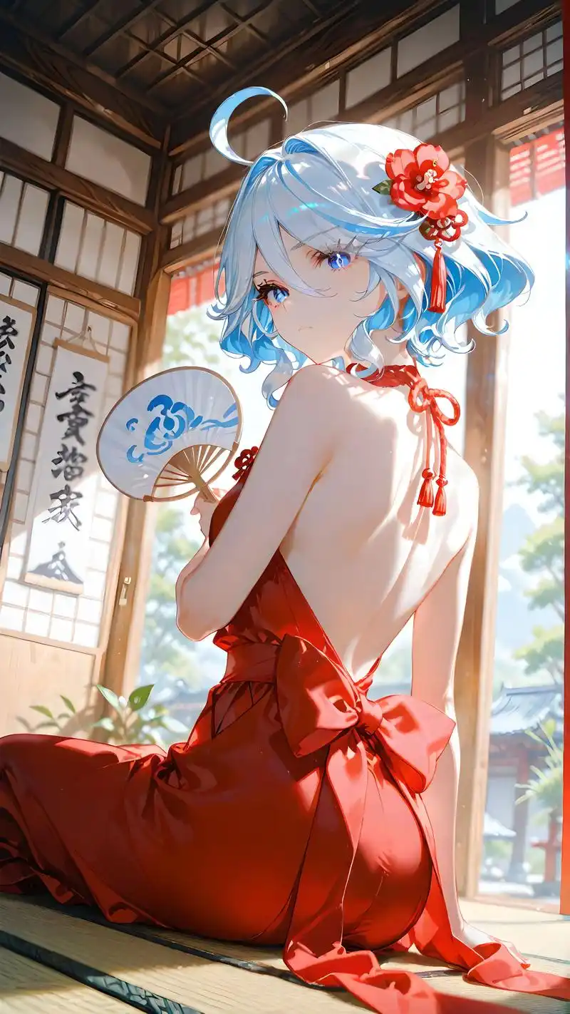 二次元美图二次元泳装美女动漫壁纸和服少女