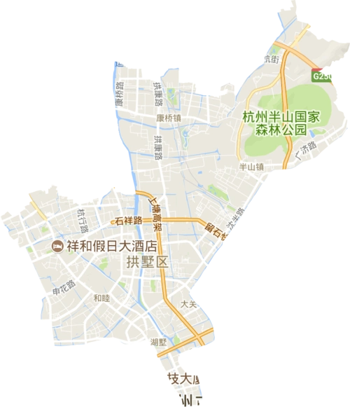 拱墅区电子地图高清版大图