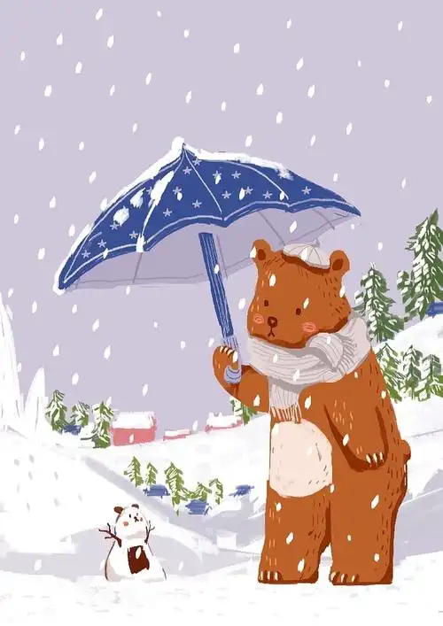 下雪了 想在雪里 看看你