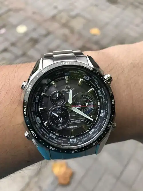 京东卡西欧(casio)edifice系列太阳能赛车时尚经典款防水潮流多功能