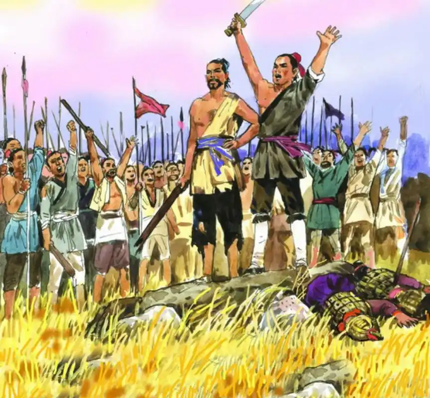 秦朝时期的陈胜吴广起义,是历史上破天荒的第一次农民起义,这哥俩才是