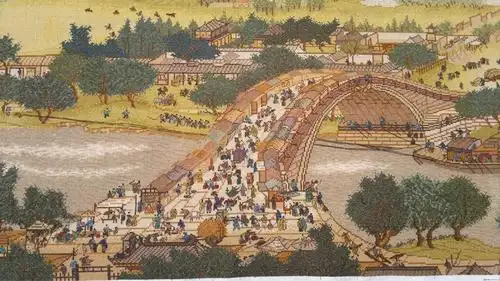 《清明上河图》放大一百倍后,大庭广众下,树下有个人太不要脸了