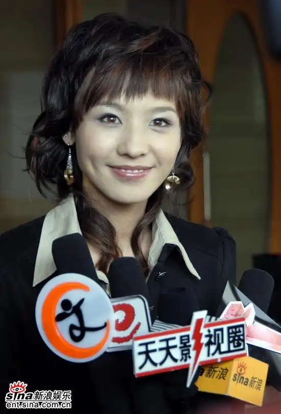 图文电梯探班龙蕾接受媒体采访