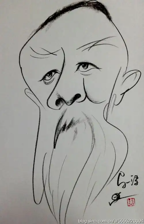 文澜阁马一浮简笔画大师的简笔画作品达芬奇简笔画步骤《聪明的一休》