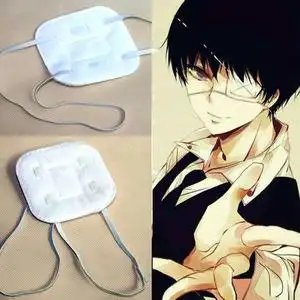 动漫周边 东京食尸鬼 东京喰种金木研白色单眼 眼罩