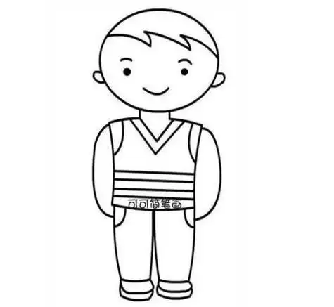 可爱的小男孩简笔画头像简笔画头像教程唱歌的小男孩手帐素材简笔画