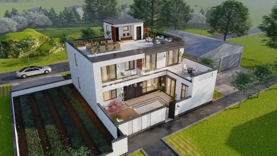 适合l型宅基地的10款现代别墅设计,这样建即好看又实用