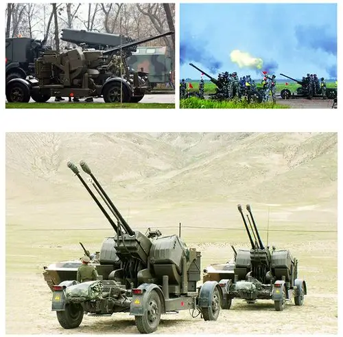 凯迪威合金模型90式高射炮双管连射机关炮防空炮中国军事模型