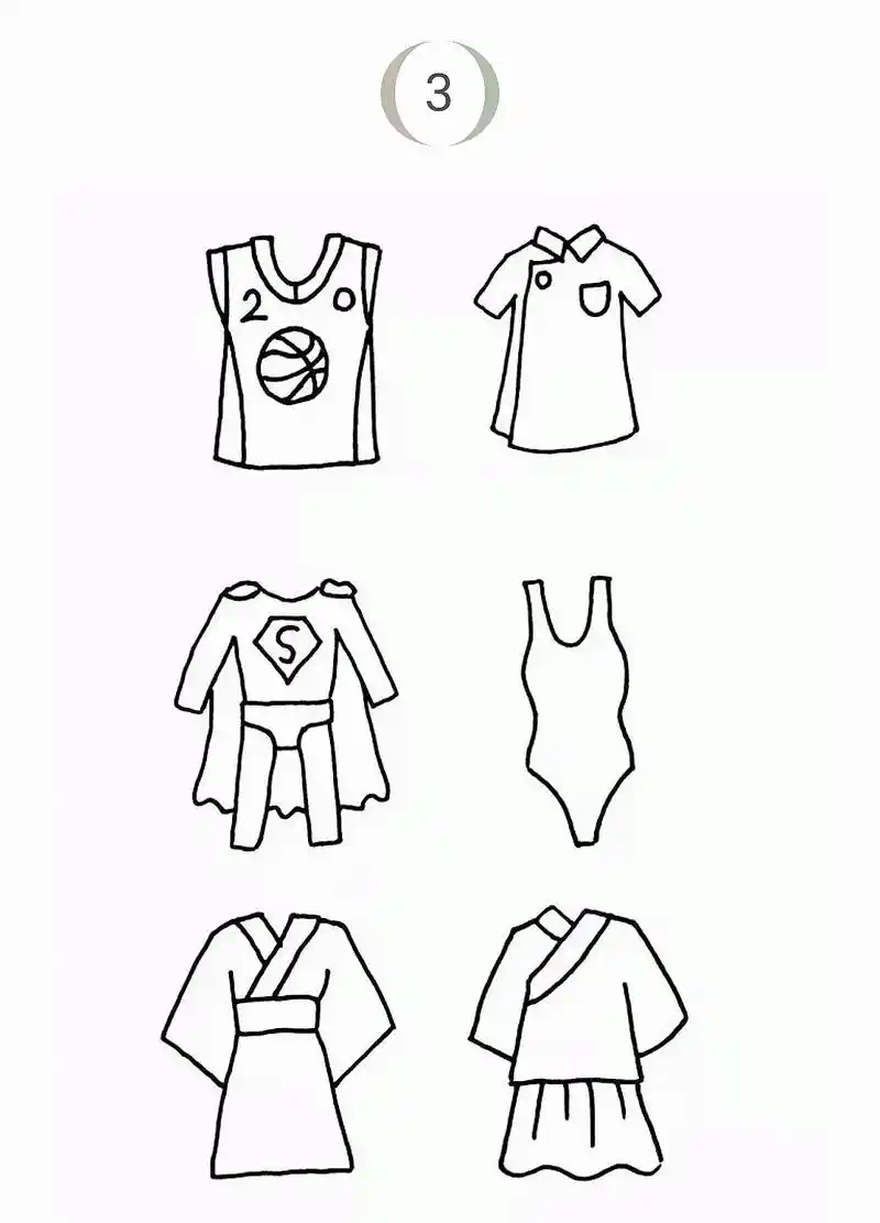 画衣服简笔画 - 抖音