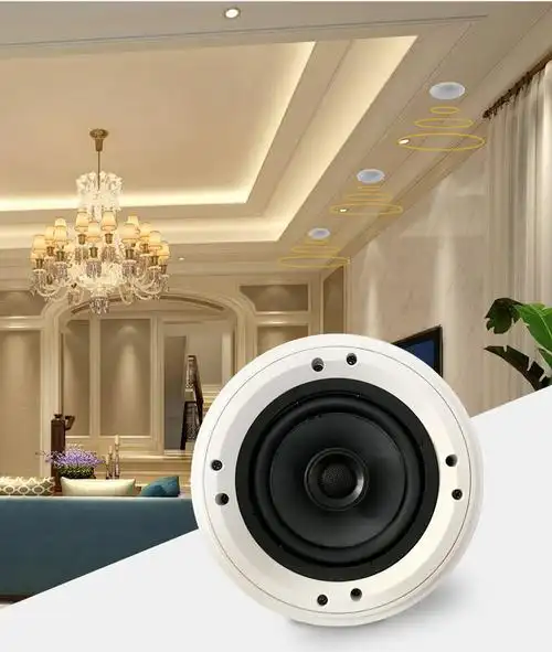 新品无线有源蓝牙喇叭吸顶音响 家用天花吊顶音箱背景音乐主机