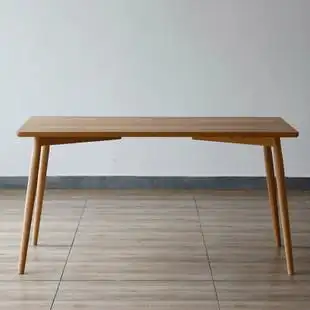 北欧原创餐桌樱桃木黑胡桃实木原木简约现代长方形餐桌书桌桌子