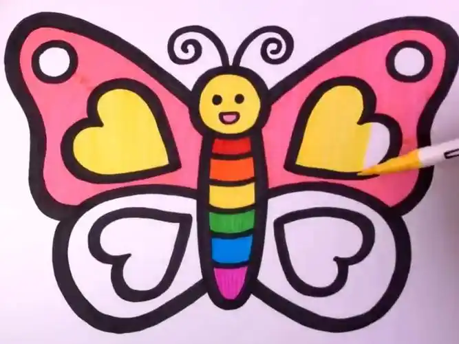 儿童简笔画教孩子画蝴蝶