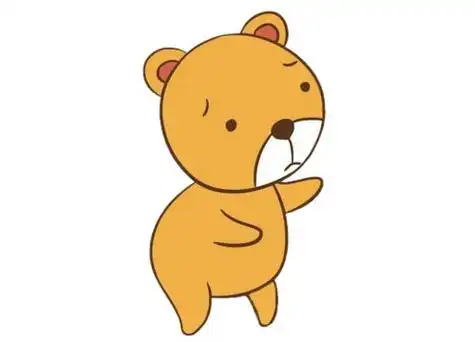 卡通小熊简笔画的画法步骤教程,图片,简笔画-学笔画