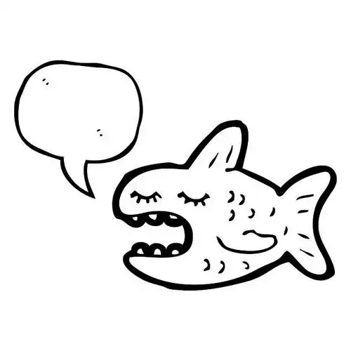 水虎鱼,矢量,卡通,白色背景_高清图片_全景视觉