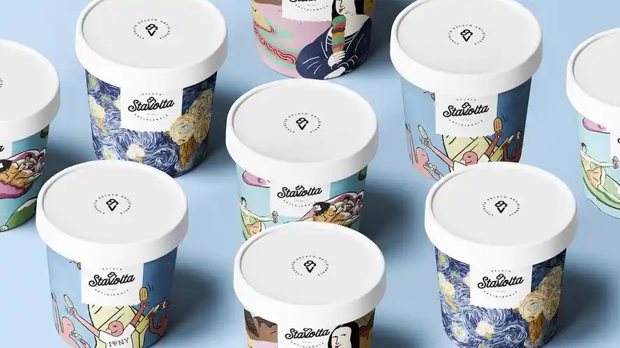 埃及stavolta冰淇淋品牌包装设计