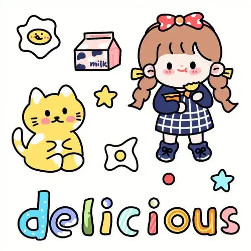 ipad画手帐贴纸手帐素材第266166弹