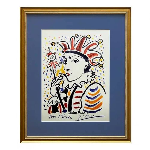 毕加索艺术家人物抽象画复古小众装饰画客厅卧室工作室样板房挂画