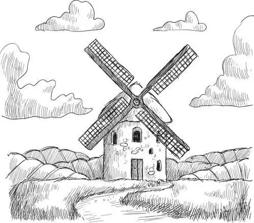 关于田园风格的简笔画 简笔画图片大全-蒲城教育文学网