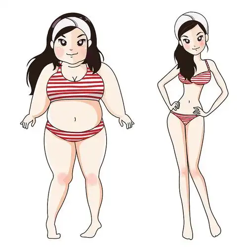 一个又胖又瘦的女人