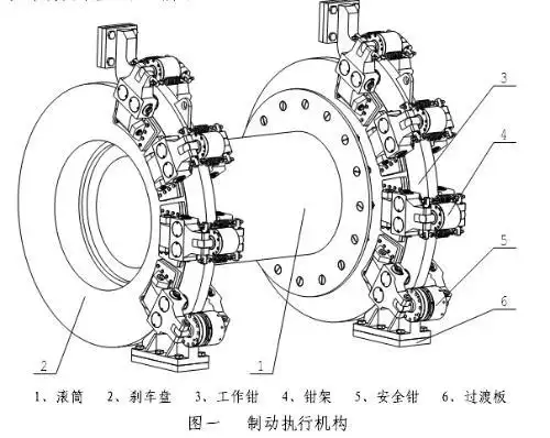 谁有盘式刹车的结构图的