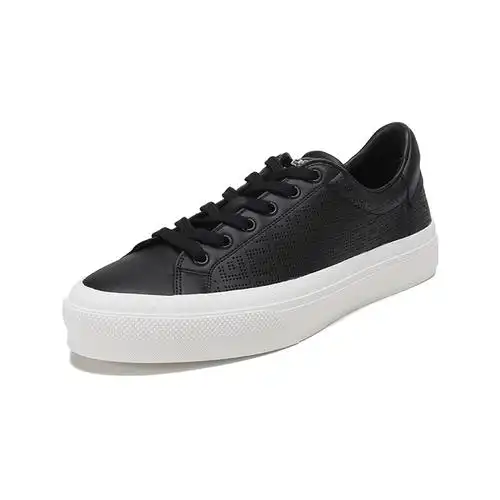 纪梵希givenchy男士皮革镂空4glogo系带休闲运动鞋板鞋bh005vh13g