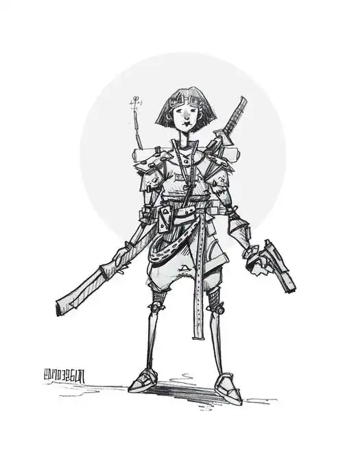 战场上的女武士