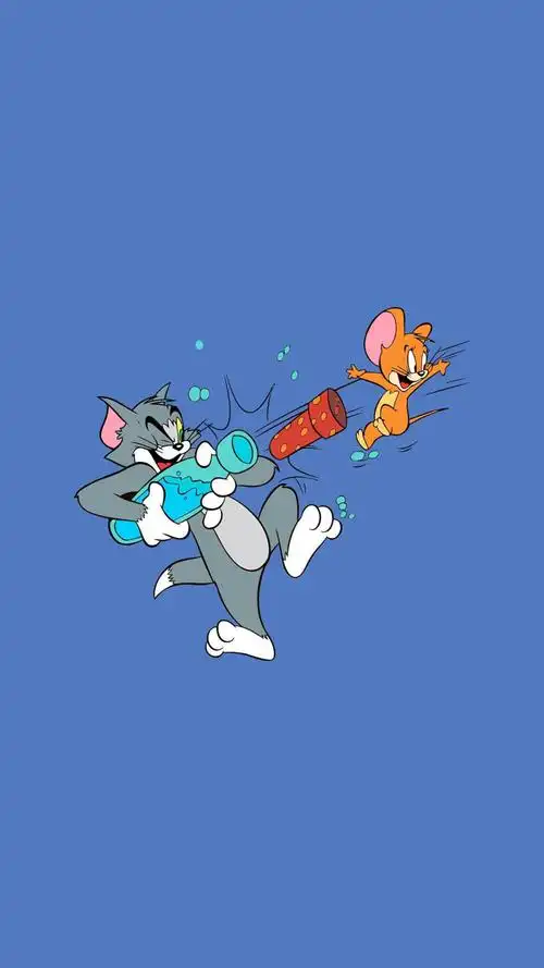 猫和老鼠系列壁纸 tom and jerry #卡通壁纸#高清#动漫#蓝色系