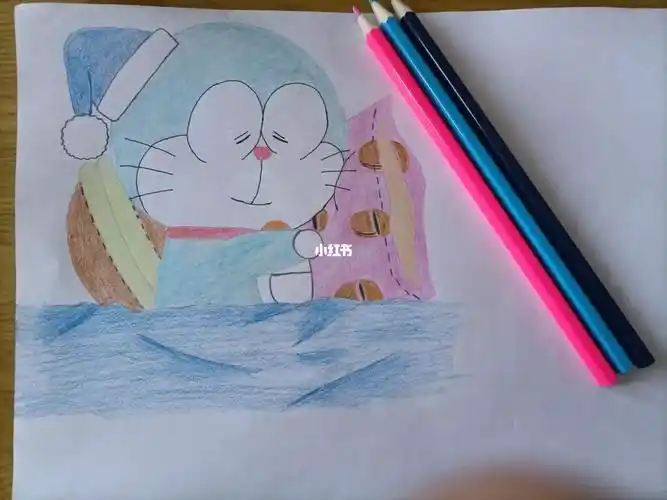 哆啦a梦铅笔画