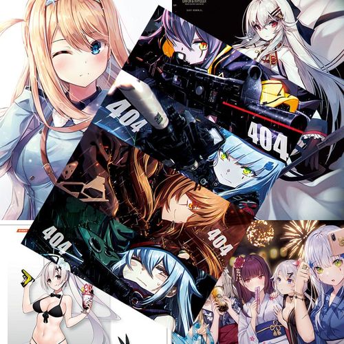 少女前线海报404小队新款卡通动漫二次元贴画学生宿舍高清壁纸