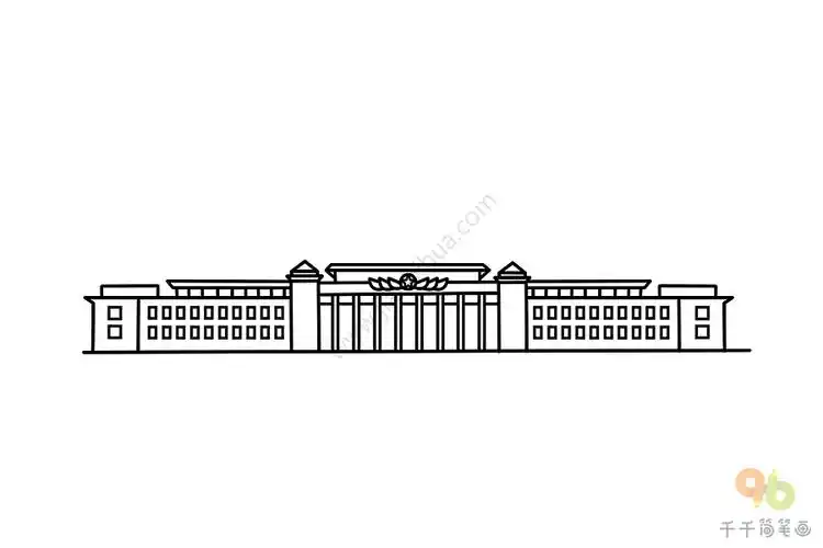 中国国家博物馆简笔画