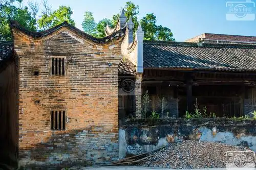 于都县安河村的青砖老房