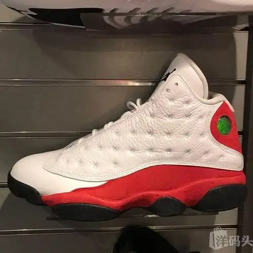 air jordan乔丹aj13元年红白色男款高帮全皮篮球鞋运动鞋男鞋